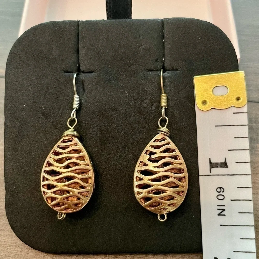 Long drop earrings
